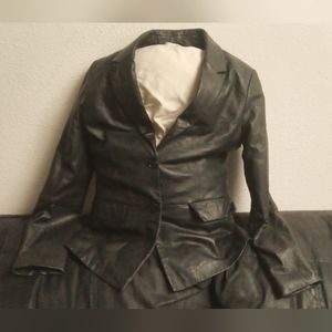 Jaclyn Smith classic leather jacket